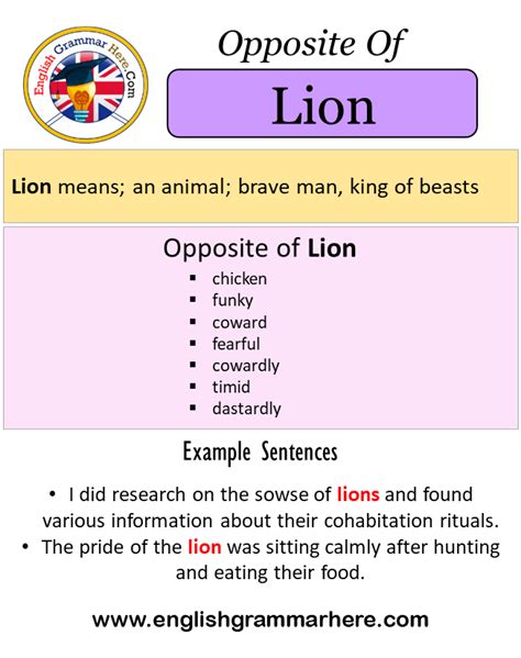 synonym lion.